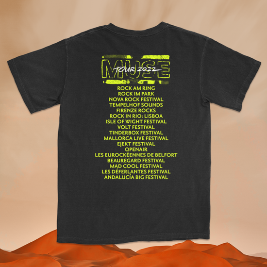 Muse WOTP Logo Colourway T Shirt Black 2022 Muse Official Store